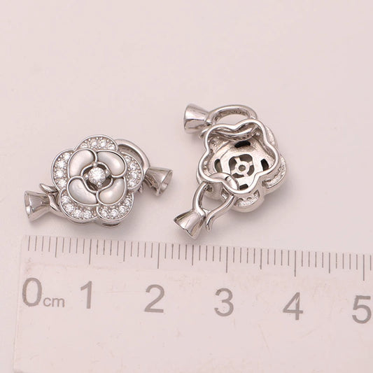 Camellia Clasp Setting in S925 Sterling Silver
